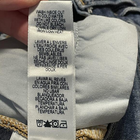 Frame Le High Skinny Jeans Womens 26 Distressed Raw Hem Liverpool Denim Pants - Picture 8 of 12